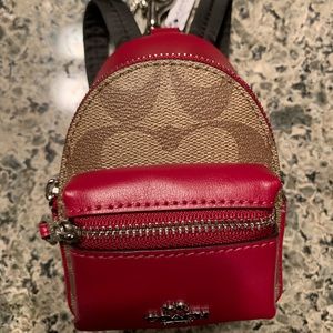 Coach keychain backpack